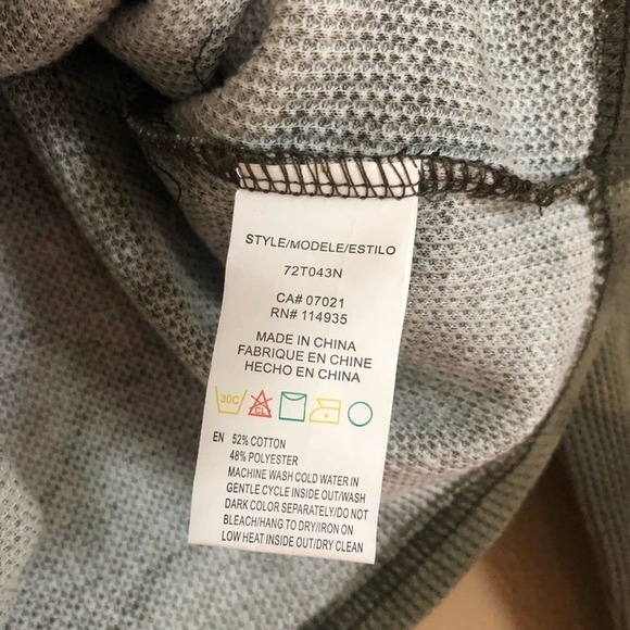 NWT RDI Green Tie Dye Thermal Top - Picture 5 of 5